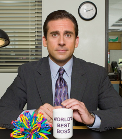 Imagen sobre el gerente Michael Scott de SPON SPA